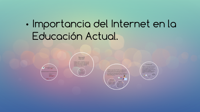 Importancia del Internet en la Educación Actual. by Katherine Márquez