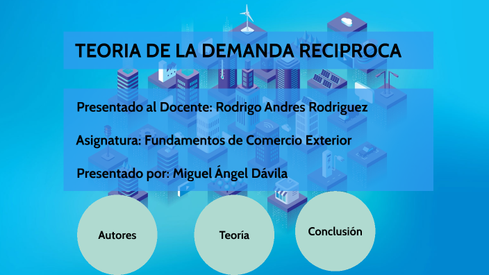 TEORIA DE LA DEMANDA RECIPROCA By Miguel Angel Davila On Prezi