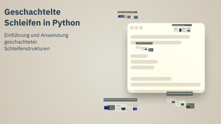 Geschachtelte Schleifen in Python by mssn nxicinc on Prezi