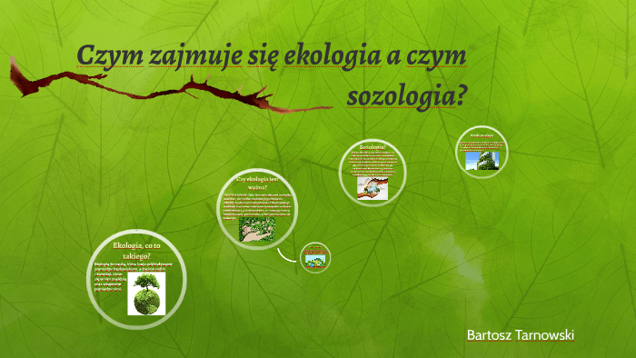 Czym zajmuje się ekologia a czym sozologia? by bart on Prezi