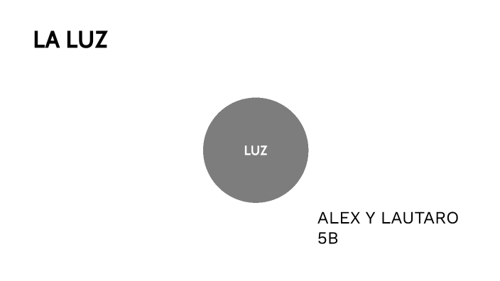 LA LUZ by Alex Flores brizuela on Prezi