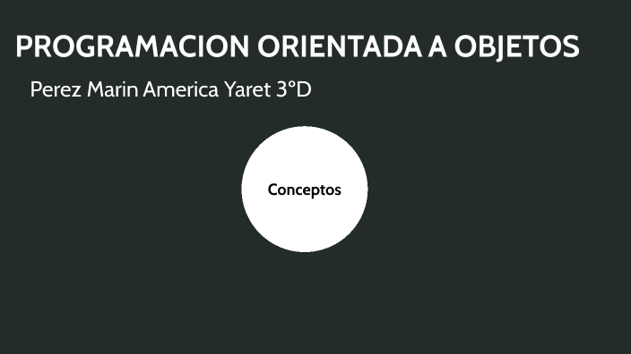 PROGRAMACION ORIENTADA A OBJETOS by America Perez on Prezi
