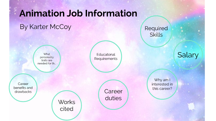 Animator Job Information by Karter McCoy