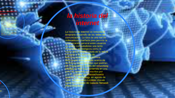la historia del internet by Julianitha Patiño on Prezi