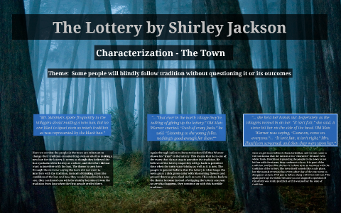 The Lottery Character Analysis