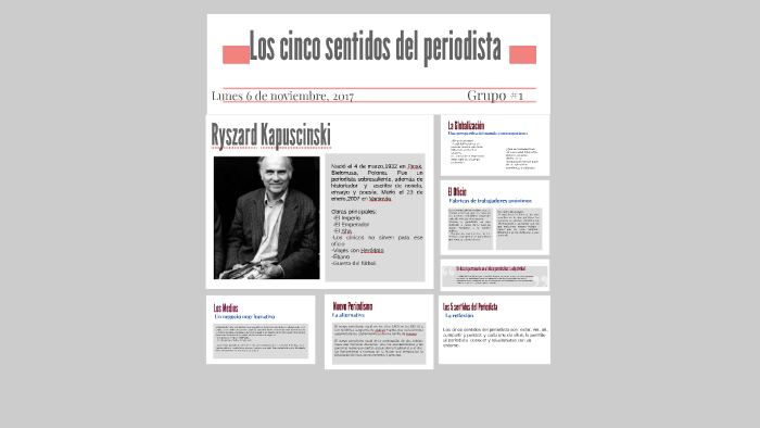 Los cinco sentidos del periodista by Daniela Ferrera on Prezi