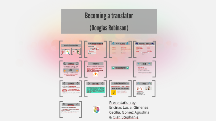 a translator (Douglas Robinson) by Stephanie Olah