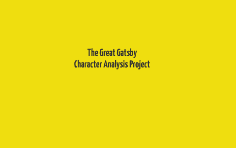 Quigley's Gatsby Ch. 1 Character Report Cards - THE GREAT GATSBYChapter 1:  Character Report Cards - Studocu