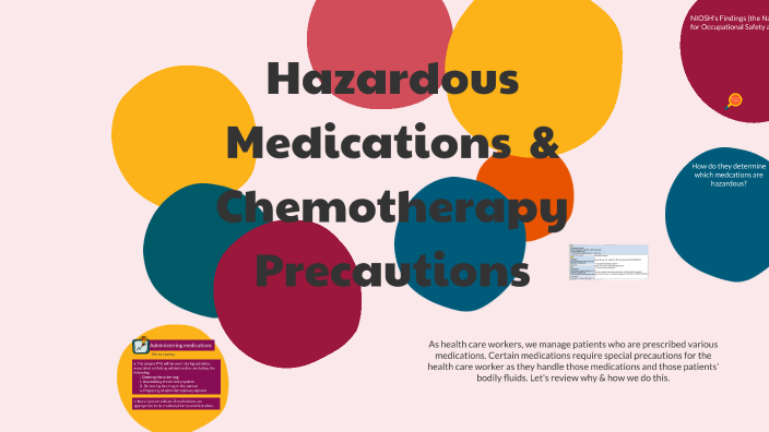 Hazardous Medications and Chemotherapy Precautions by Megan Singleton ...