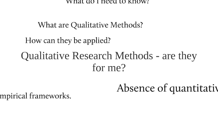 qualitative research is not