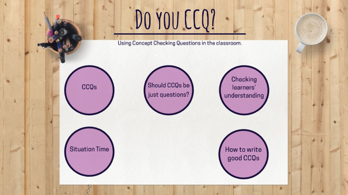 Do You CCQ? Concept Checking Questions ESL Classroom