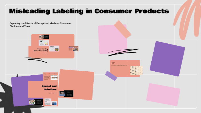Misleading Labeling in Consumer Products by Sudipta John on Prezi