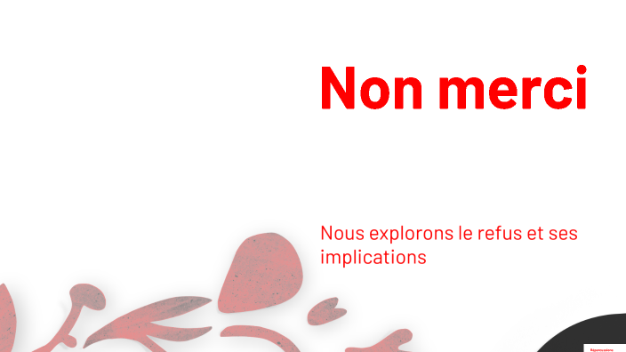 Non merci by Mathieu Bussières on Prezi