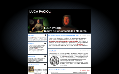 LUCA PACIOLI by Deisy Samantha Barrera Rojas on Prezi Next