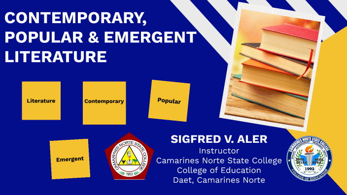 Contempoeary, Popular And Emergent Literature By Sigfred Aler On Prezi