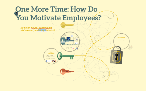 One More Time How Do You Motivate Employees By Zubair Mohammed