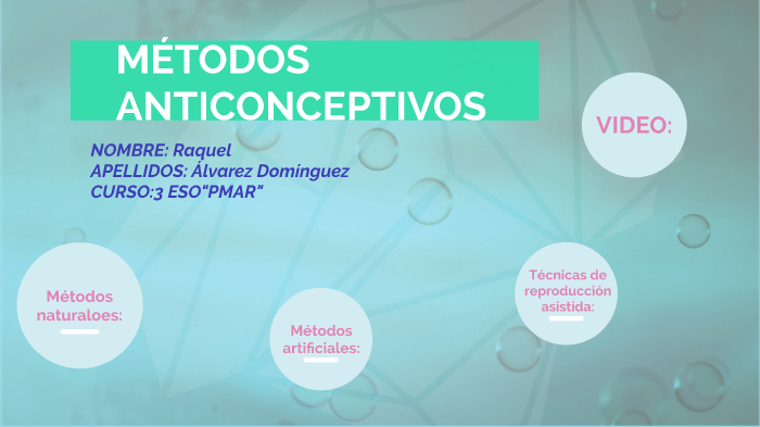 TRABAJO MÉTODOS ANTICONCEPTIVOS by raquel alvarez dominguez on Prezi