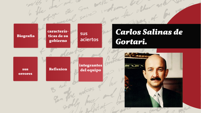 carlos salinas de gortari by ARTEAGA DE JESUS CARLOS IVAN 181510015 on