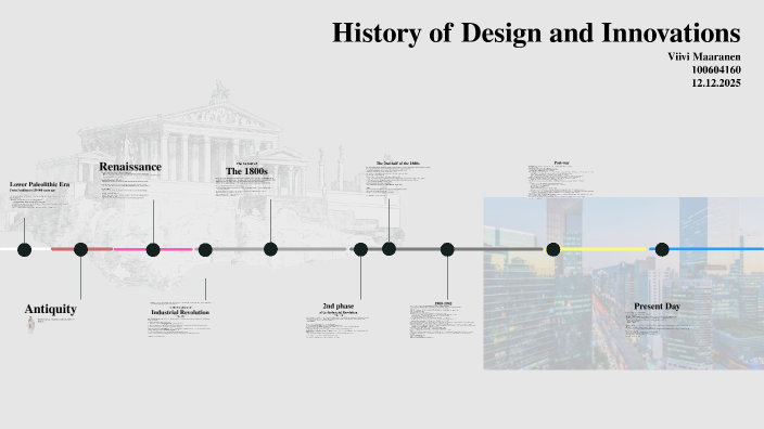 History of Design and Innovations by Viivi Maaranen on Prezi