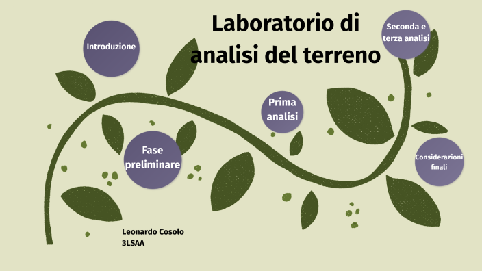 Laboratorio dell'analisi del terreno by Leonardo Cosolo on Prezi