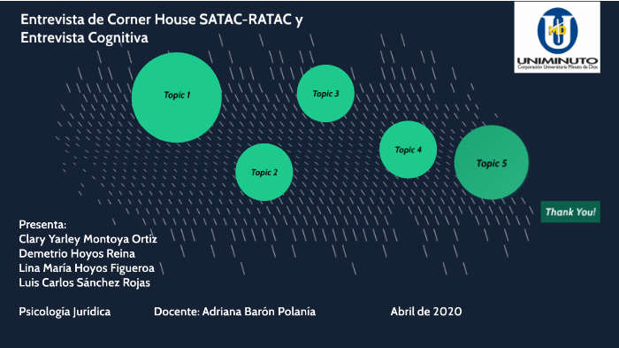 ENTREVISTA DE CORNER HOUSE RATAC SATAC Y ENTREVISTA COGNITIVA By Luis 