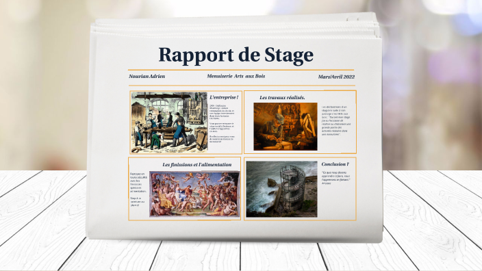 Rapport de stage Arts aux bois by Nouvian Adrien on Prezi