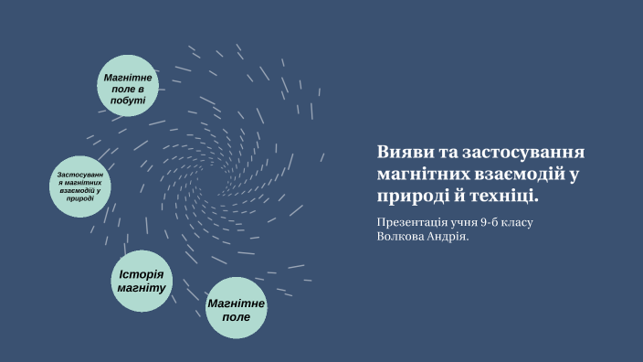 Вияви та застосування магнітних взаємодій у природі й техніці. by ...