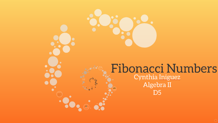 Fibonacci Numbers by Cynthia Iniguez