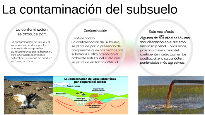 Contaminacion Del Suelo Y El Subsuelo