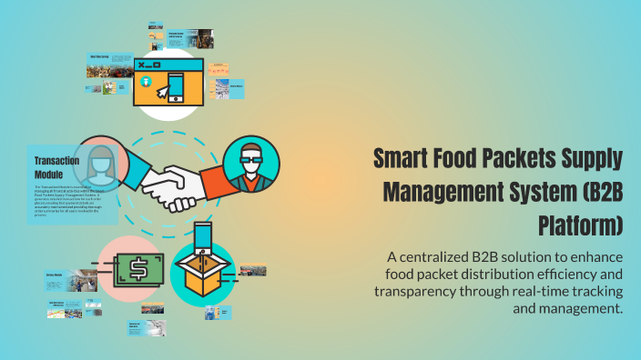 Smart Food Packet Smart Food Packets Supply Management System (B2B Platform) by Anvesh on ...