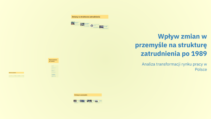 Wpływ zmian w przemyśle na strukturę zatrudnienia po 1989 by Andrzej