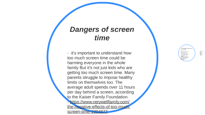 Dangers of screen time by Matthew piotti on Prezi