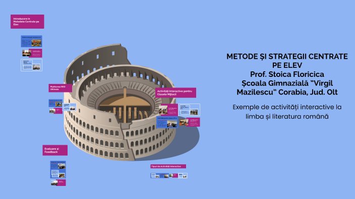 METODE ȘI STRATEGII CENTRATE PE ELEV by Hortopan Mihaela-Monica on Prezi