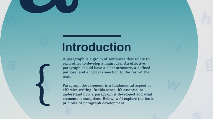 Paragraph development by Sam SanBar on Prezi
