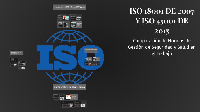 ISO 18001 DE 2007 Y ISO 45001 DE 2015 by Yaneth Lopez on Prezi