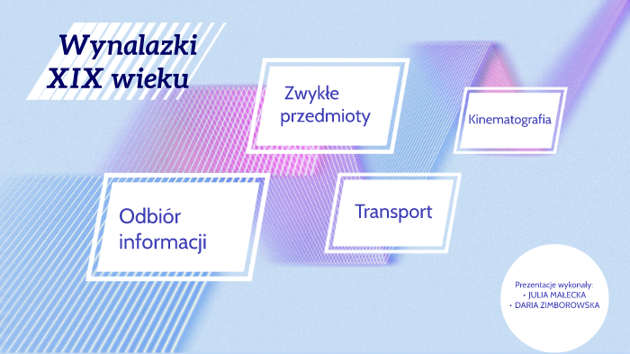 Wynalazki XIX wieku by Julia Małecka on Prezi