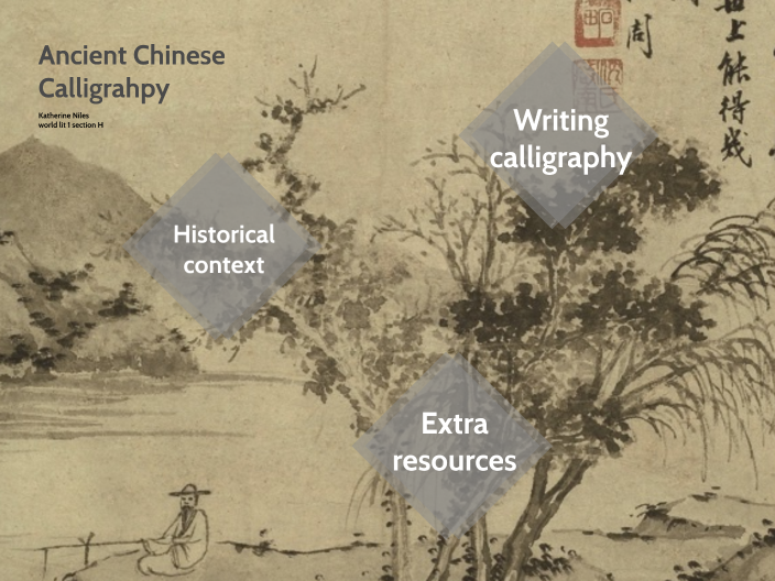Ancient Chinese calligraphy by Katherine NILES on Prezi