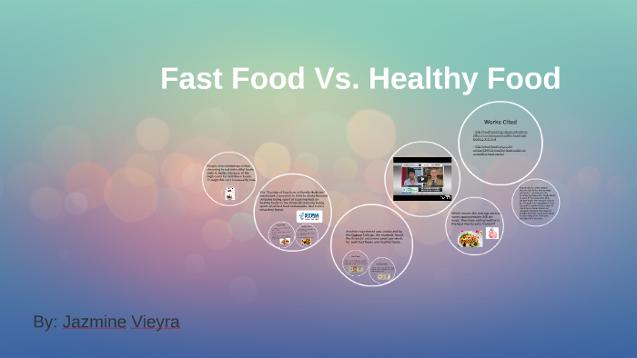 fast food and healthy food comparison essay