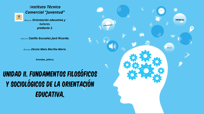 UNIDAD II. FUNDAMENTOS FILOSÓFICOS Y SOCIOLÓGICOS DE LA ORIENTACIÓN