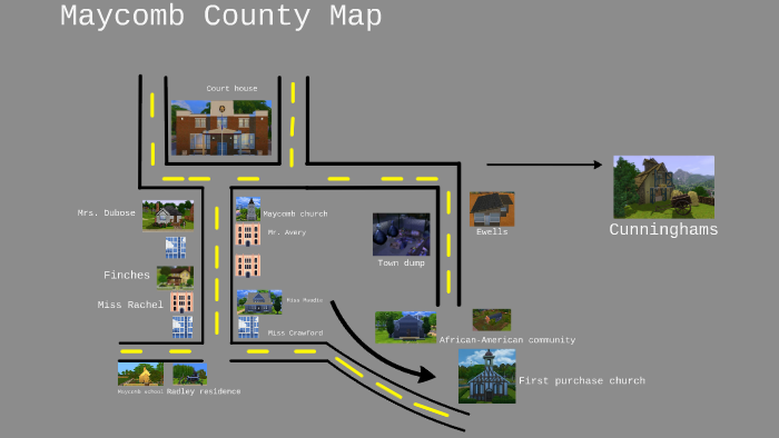 Map Of Maycomb County Maycomb County Map By Ranjel Rodriguez