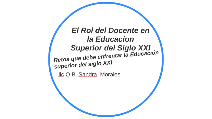 El Rol Del Docente En La Educacion Superiordel Siglo Xxi By Sandra Morales 3795