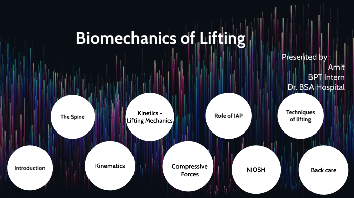 Biomechanical analysis of Lifting by Amit Kapoor on Prezi