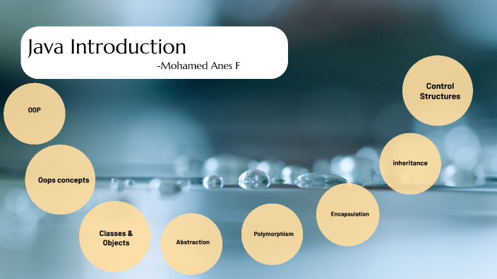 Java presentation by Mohammed Anees on Prezi