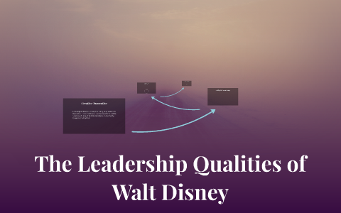 walt disney leadership qualities