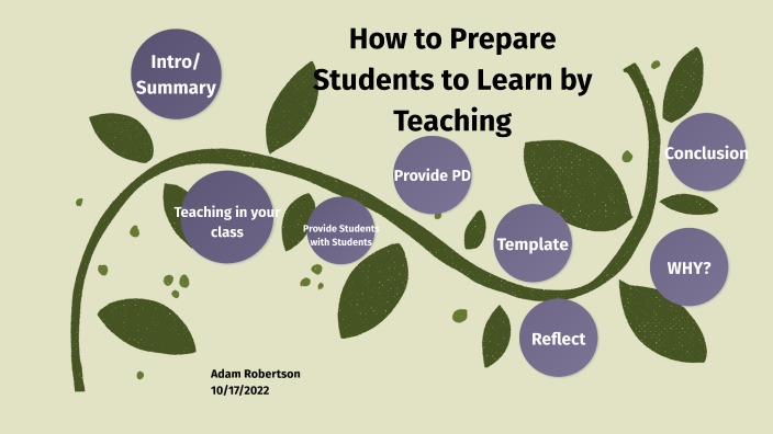 How to Prepare Students to Learn by Teaching by Adam Robertson on Prezi