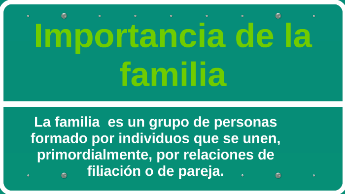 Importancia de la familia by Jimena Alpizar