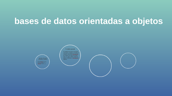 bases de datos orientadas a objetos by pedro perez on Prezi