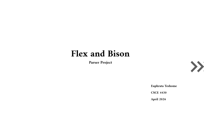 Flex and Bison - parser project by Euphrata Teshome on Prezi