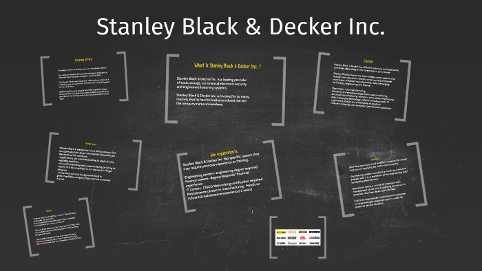 Stanley Black Decker Inc. by Austin Wolfe on Prezi