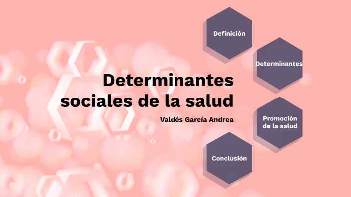 Determinantes sociales de la salud by Andrea Valdés on Prezi